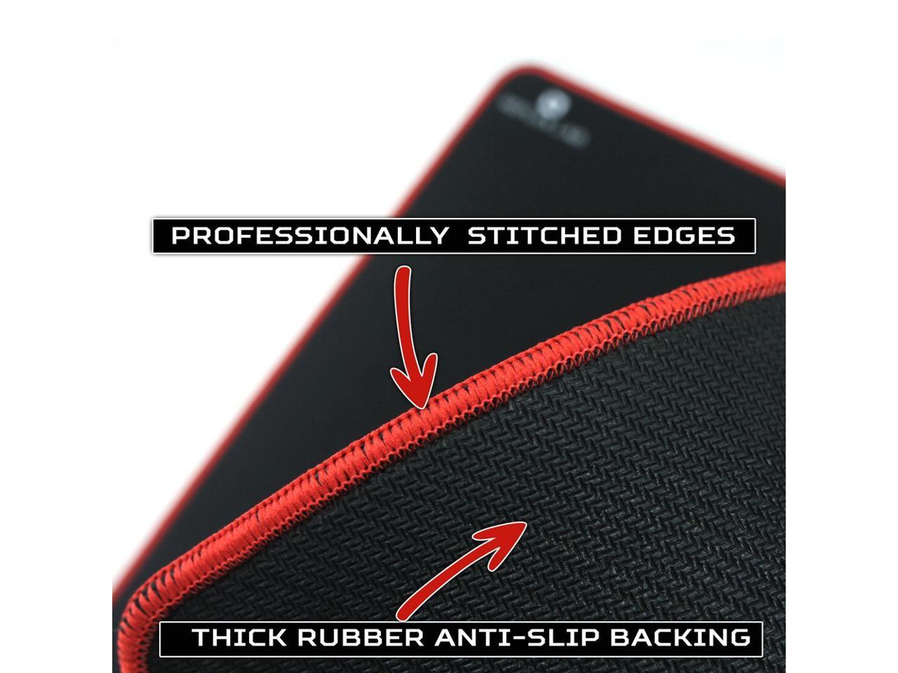JYMBK Extended Gaming Mouse Pad,Precision Speed Thick 4mm Mouse Mat,not-Slip Rubber Base Stitched Edges Mousepad,Computer Keyboard Desk Mat,Smooth Surface Pad C-4mm 40x80cm 16x31inch 