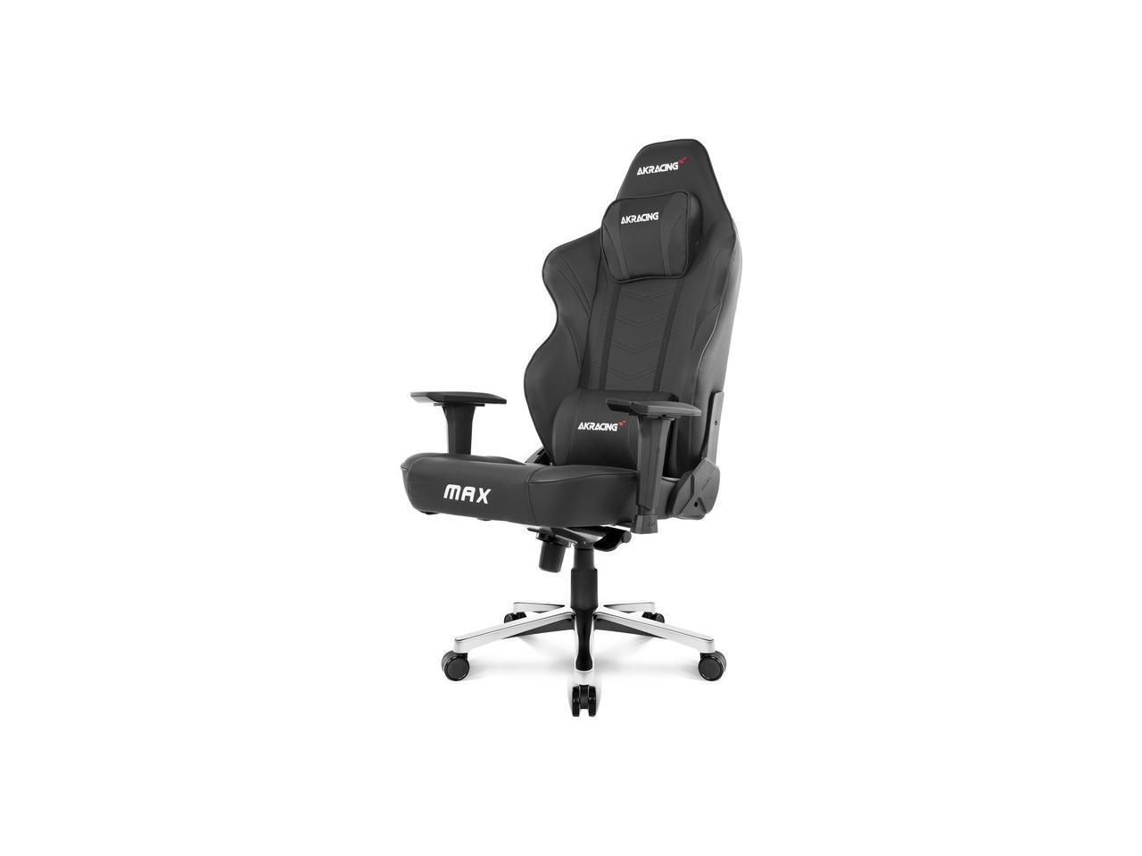 AKRacing Masters Series MAX PU Leather Gaming Chair, 4D Adjustable ...