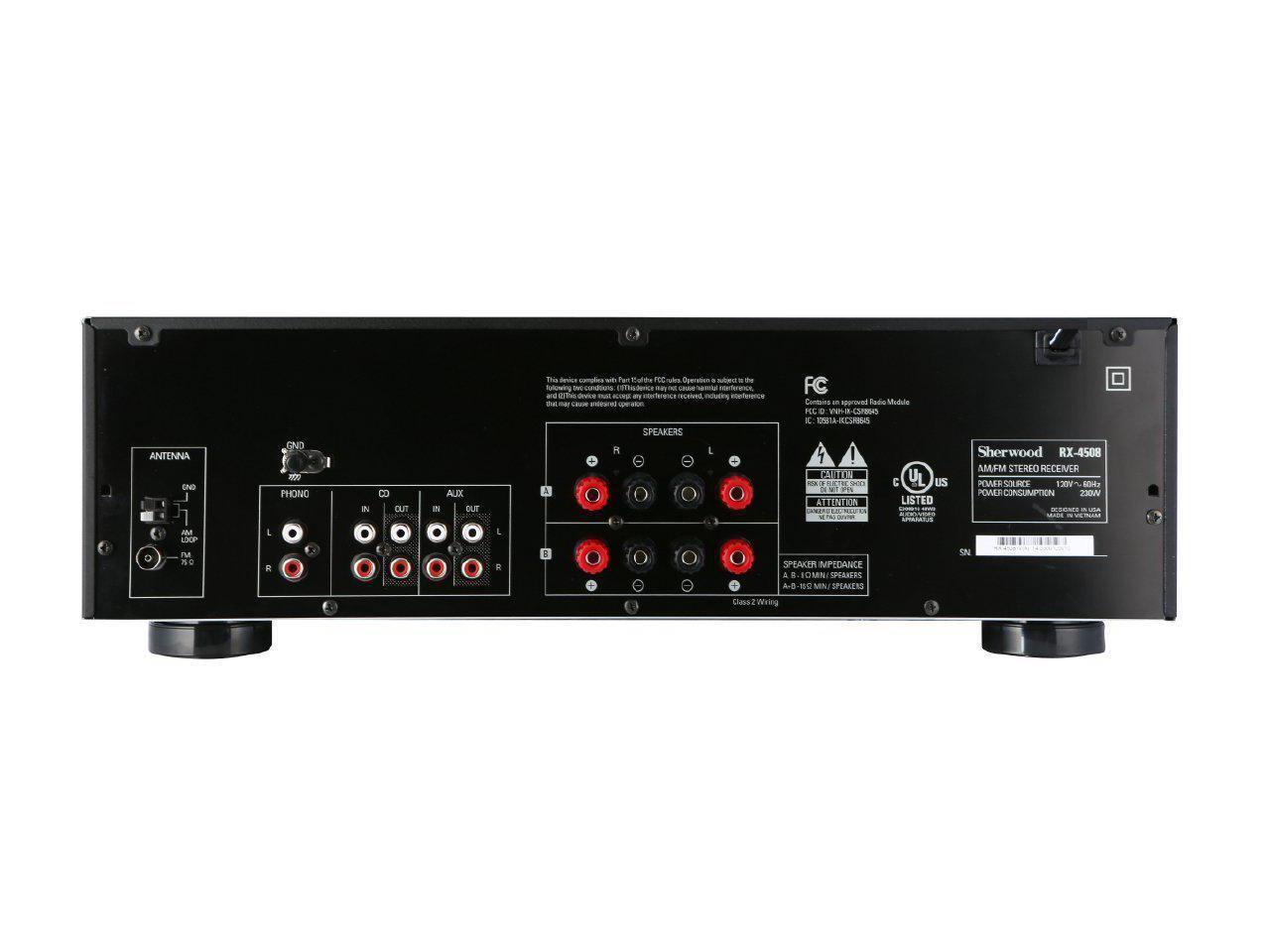 Sherwood RX4508 200Watt AM/FM Stereo Receiver with Bluetooth