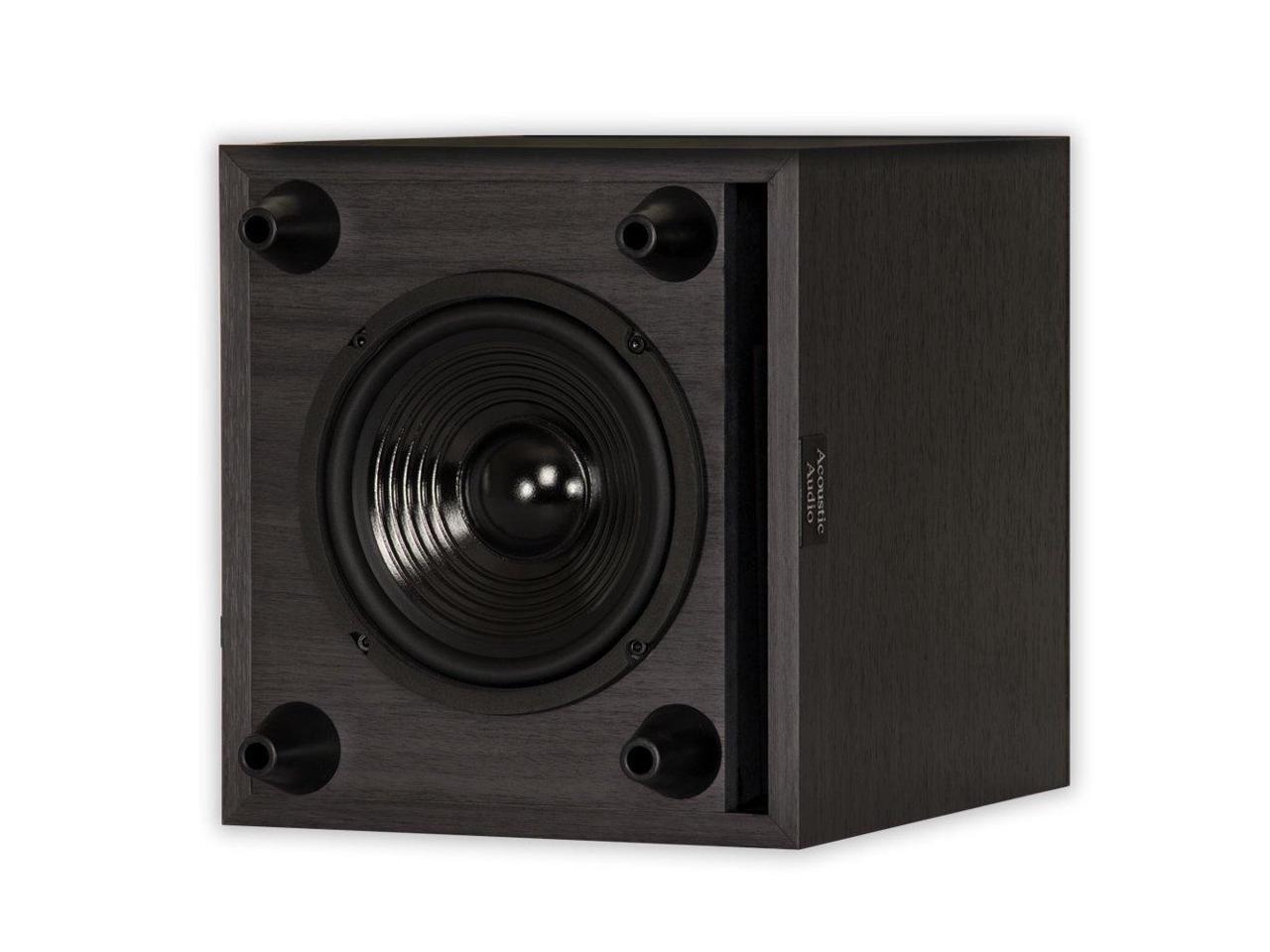 Acoustic Audio PSW6 Down Firing Powered Subwoofer (Black)