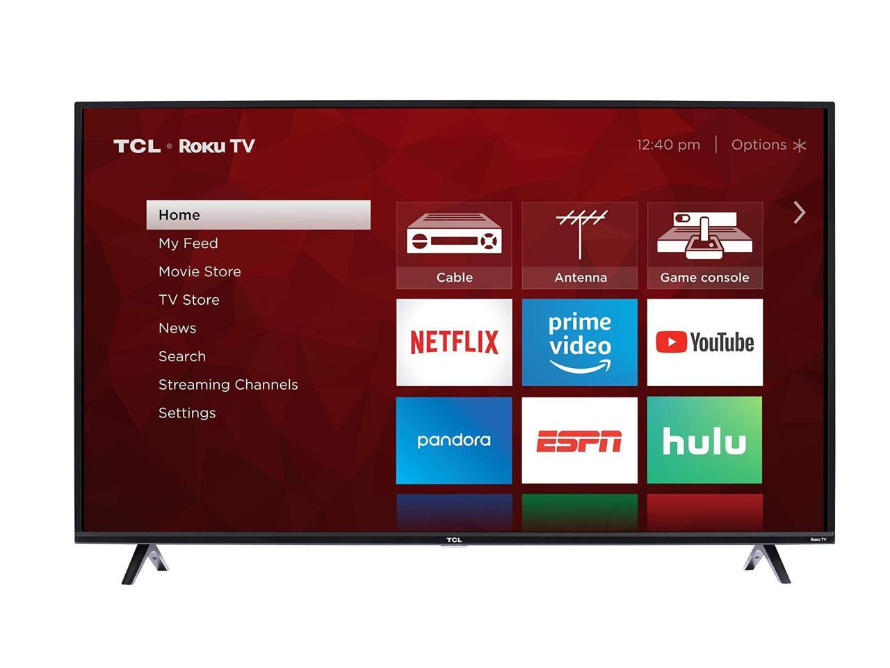 TCL 55S425 55 inch 4-Series 4K Roku Smart UHD TV - Newegg.com