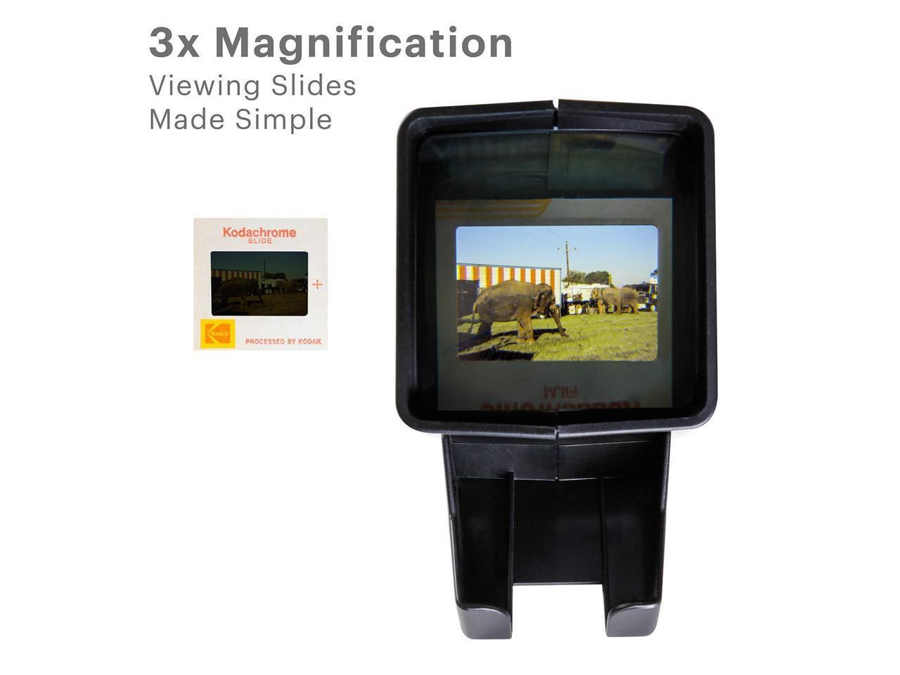 kodak 35mm slide and film viewer battery operation, 3x magnification