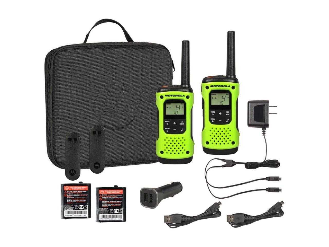 MOTOROLA 2WAY RADIO, 2PACK, 35MI., GREEN, FLOAT
