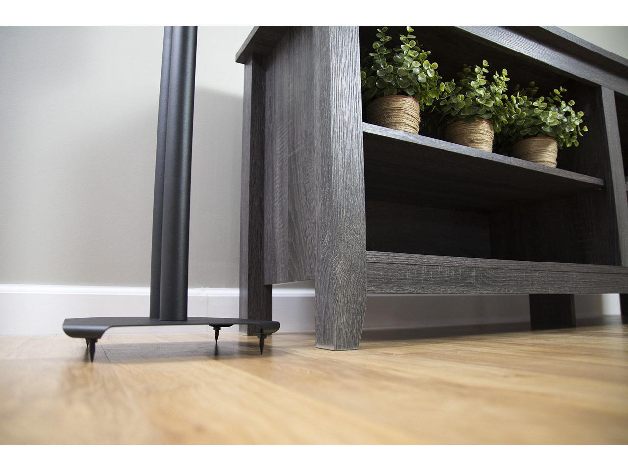 VIVO Universal 25" Steel Floor Speaker Stands for Surround Sound & Book