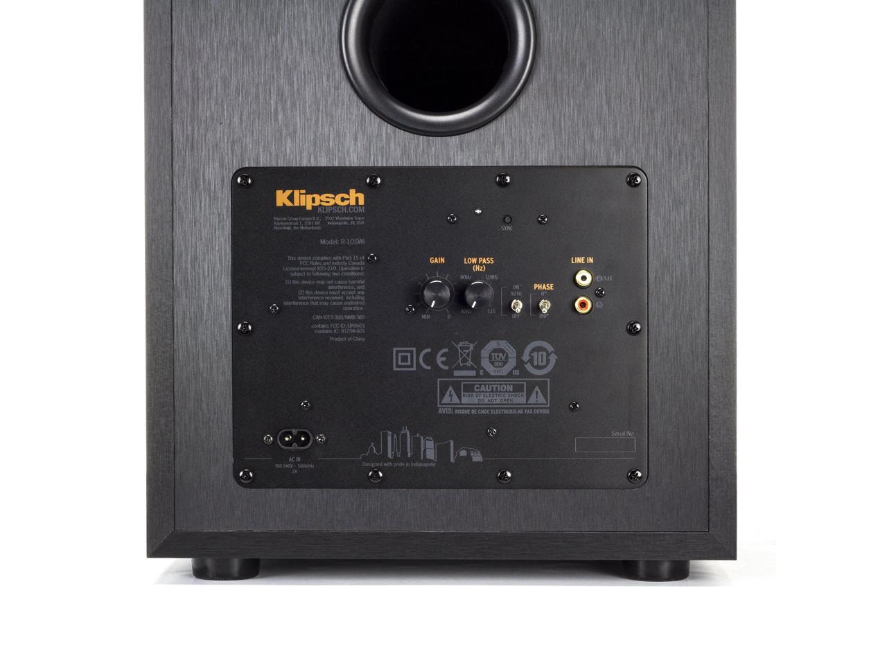 Klipsch R10SWi 10" 300W Wireless Subwoofer (Black)