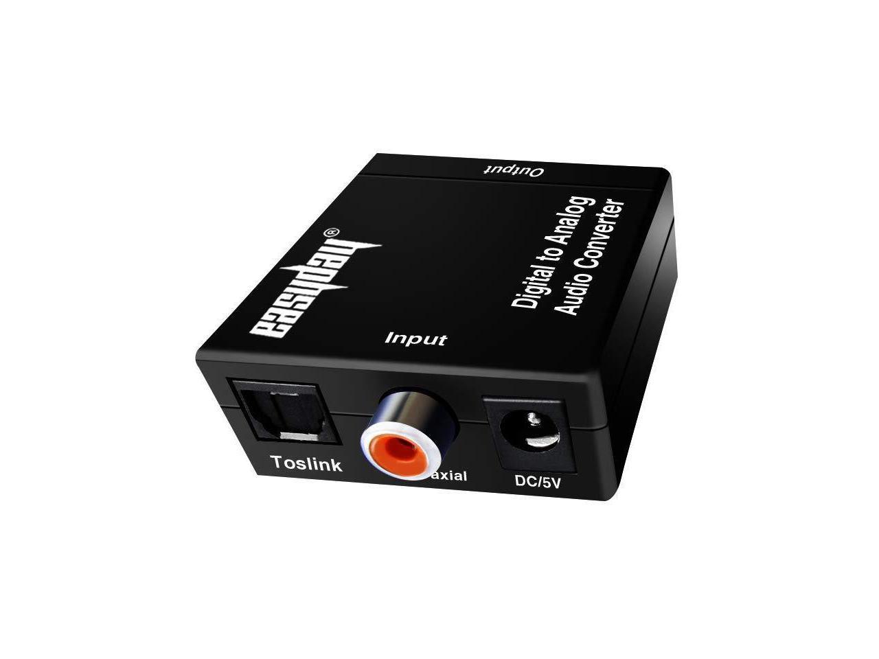 digital optical converter to analog audio