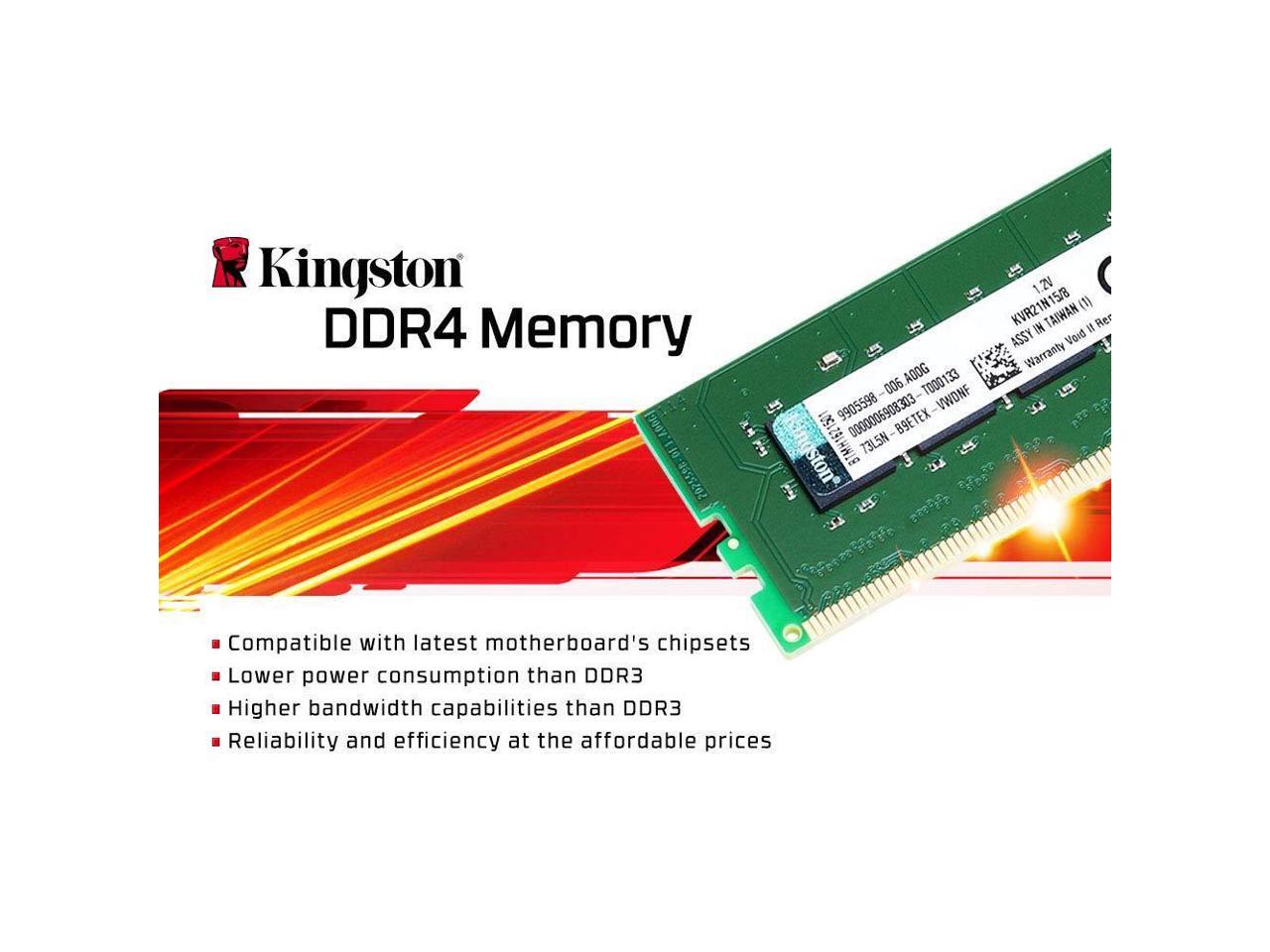 Kingston Memory KVR26S19S8 8 8GB 2666MHz DDR4 CL19 SODIMM Retail