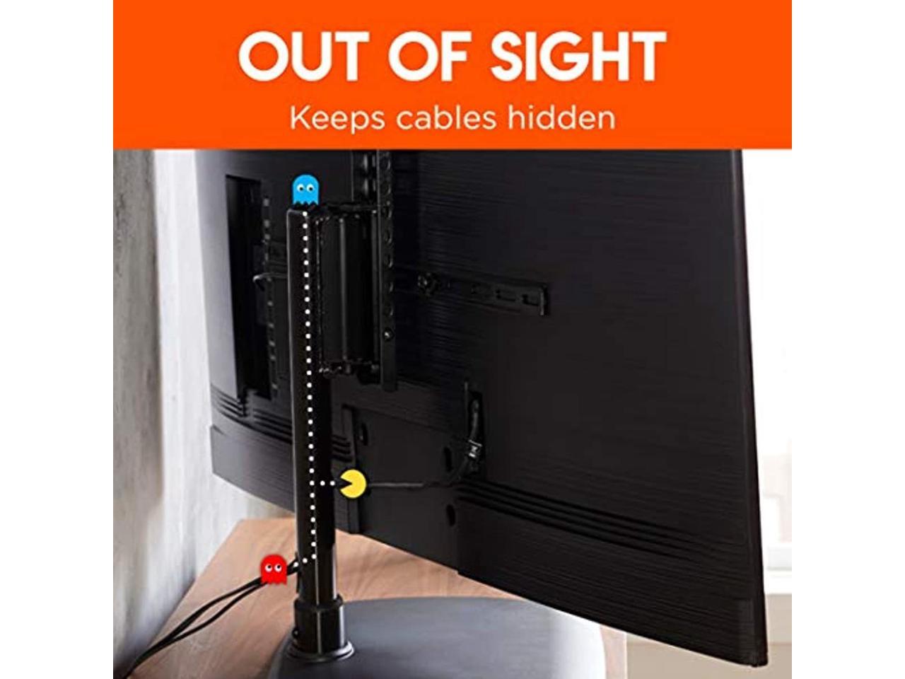 ECHOGEAR TV Swivel Stand Universal Replacement Stand for TVs Up to 65" Height Adjustable Up