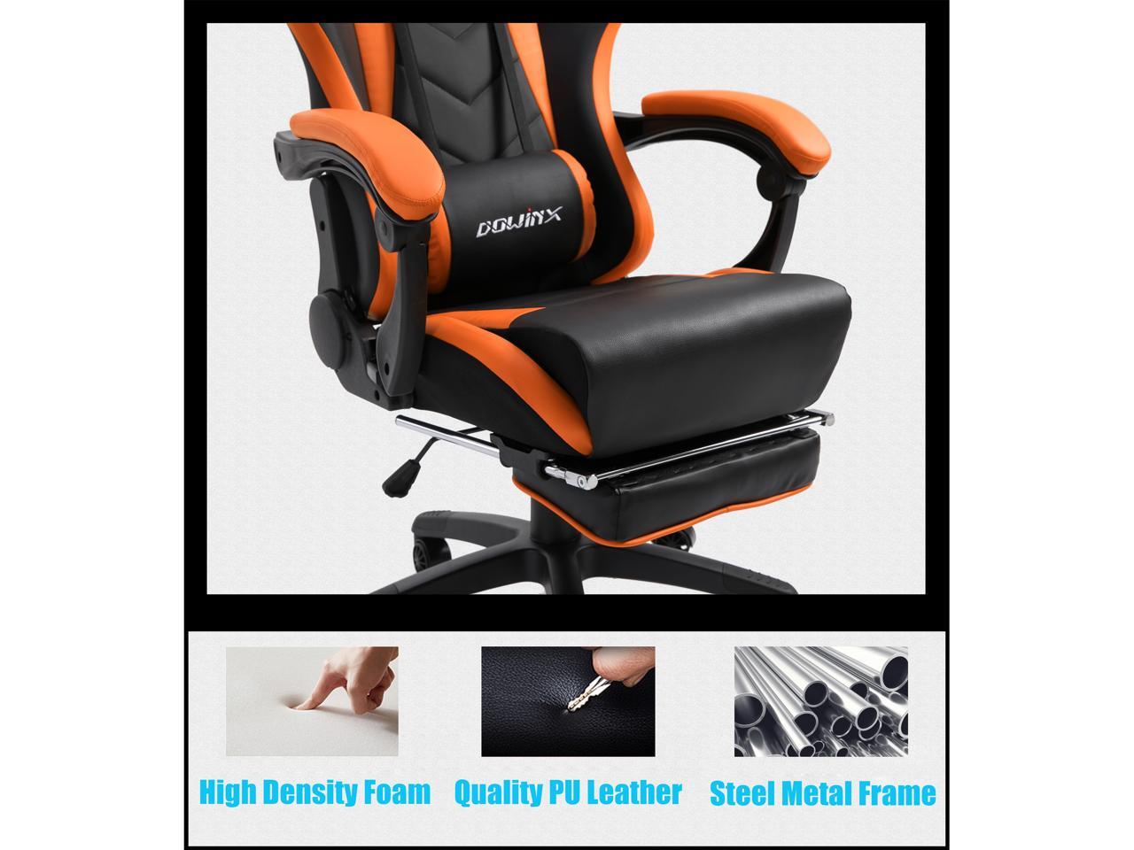 Dowinx Gaming Chair Ergonomic Racing Style Recliner with Massage Lumbar
