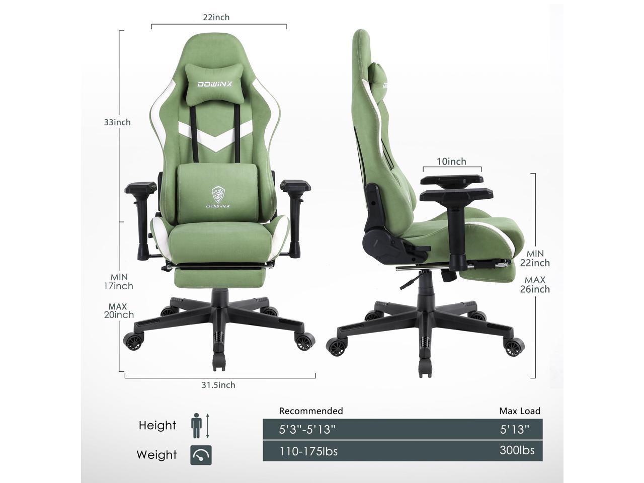 Dowinx Gaming Chair Breathable Fabric Office Chair With Pocket Spring   AKUYS2302240JLQFTD0 