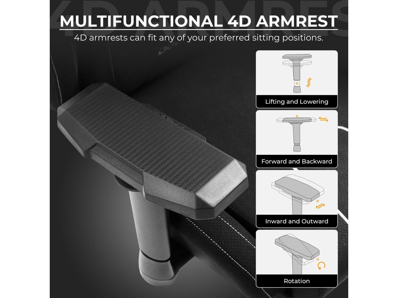 Dowinx Gaming Chair Tech Fabric with Pocket Spring Cushion, Ergonomic