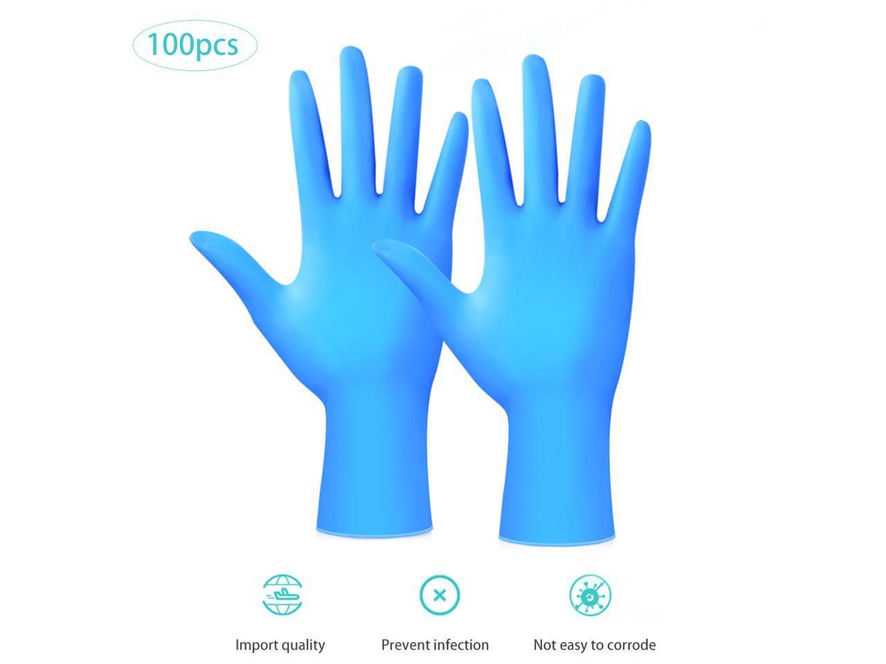 100 PCS Disposable Gloves Latex Dishwashing/Kitchen/Work/Rubber/Garden Gloves 