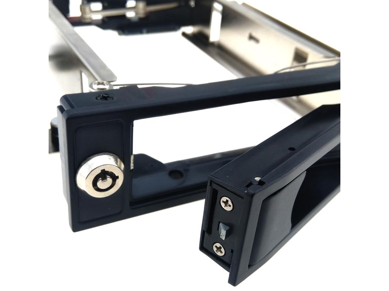 3.5" to 5.25" Bay Adapter HDD Rack Mount Hard Drive SATA Data Power