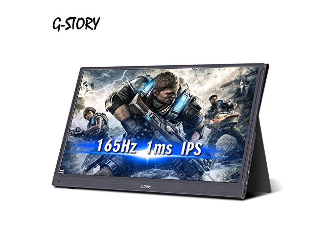 144hz 165hz 1ms Portable Monitor G Story 15 6 Inch 1080p Fhd Hdr Freesync Ips Screen Usb C Gaming Monitor Dual Speakers Mini Hdmi For Laptop Pc Phone Nintendo Switch Xbox One Ps4 Ps5 Magnetic Gst56