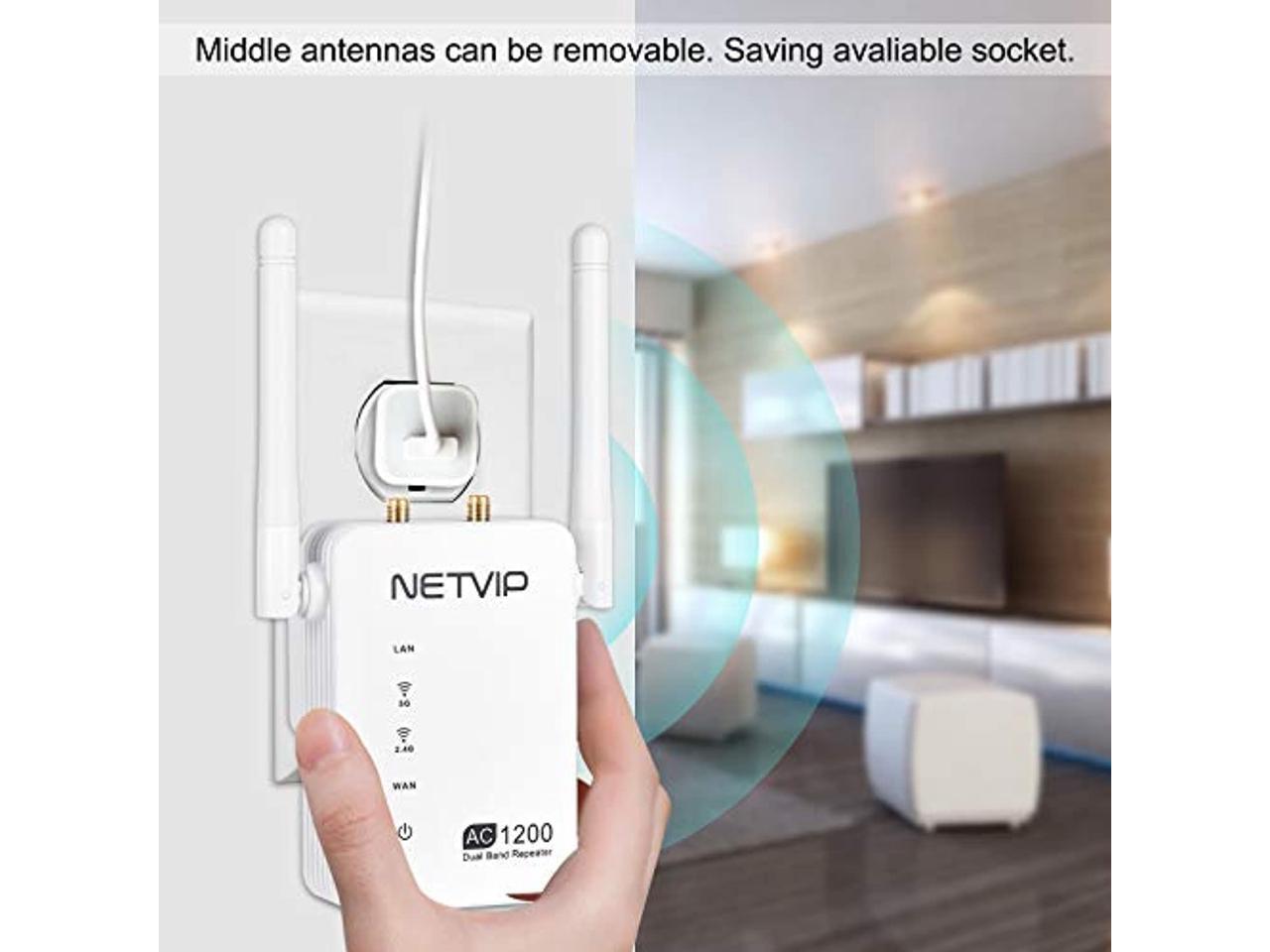 1200Mbps WiFi Range Extender Booster for Home