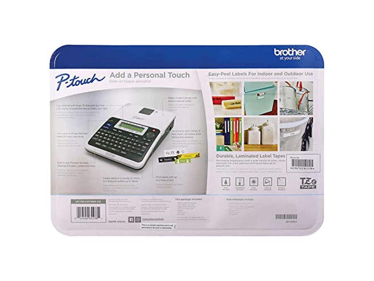 NEW Brother P-Touch Label Maker PT-2040C with 1 Laminated TZe Tape & 6 Batteries 