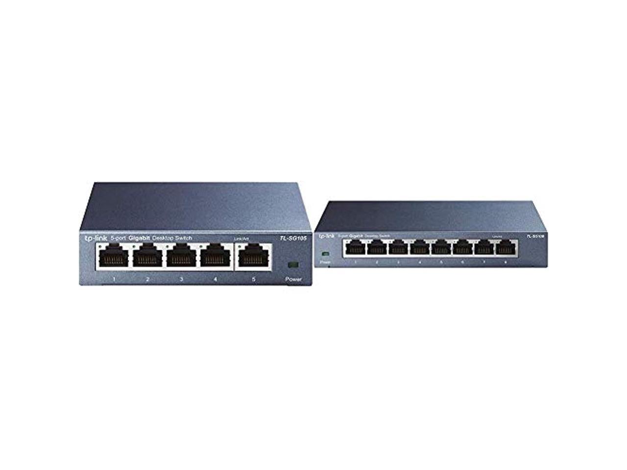 Tenda SG105 5-Port Desktop Netzwerk Gigabit Switch Ethernet LAN Hub 