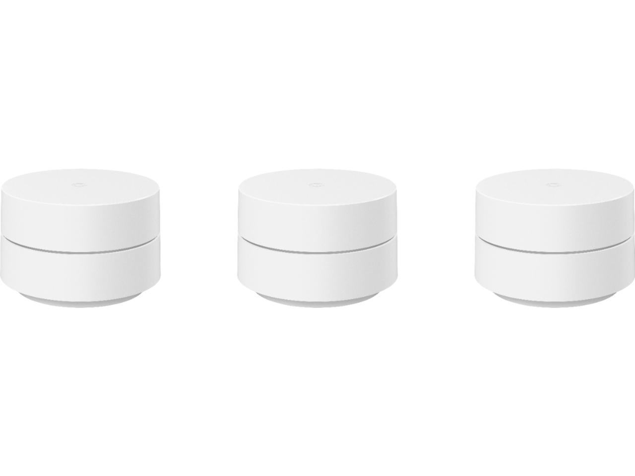 Google Wifi Mesh Router (AC1200) 3 pack White (GA02434US