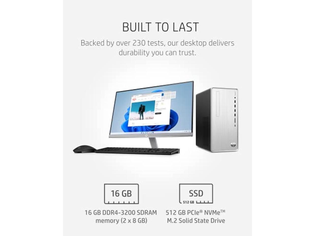 HP Pavillion TP01-2234 Home ＆ Business Desktop (AMD Ryzen 5700G 8-Core,  16GB RAM, 4TB SATA SSD, AMD Radeon, WiFi, Bluetooth, HDMI, USB 3.2,並行輸入  通販