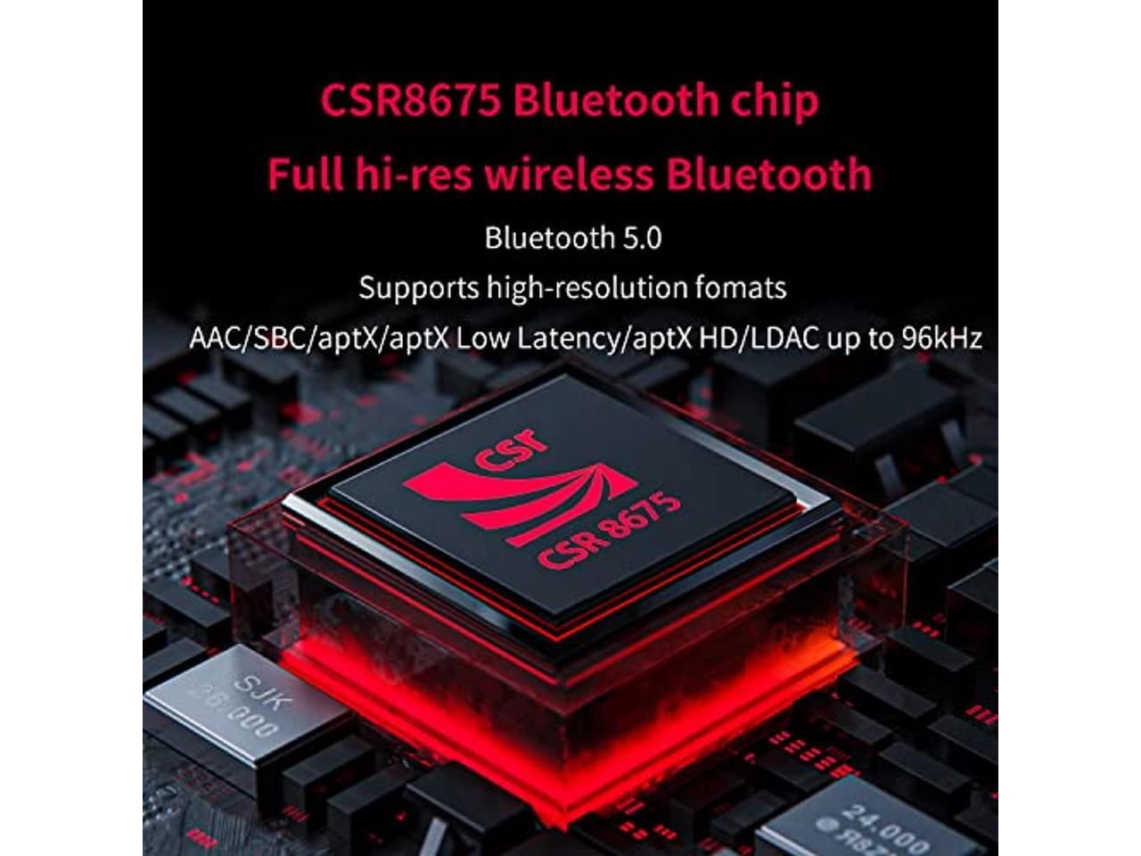 FiiO BTR5-2021 Receiver Bluetooth 5.0 Headphone Amp High Resolution Amplifier 384K/32Bit Native DSD256 USB DAC Supports LDAC/aptX HD CVC 8.0 for Phone/PC/Car/Home Audio Regular 