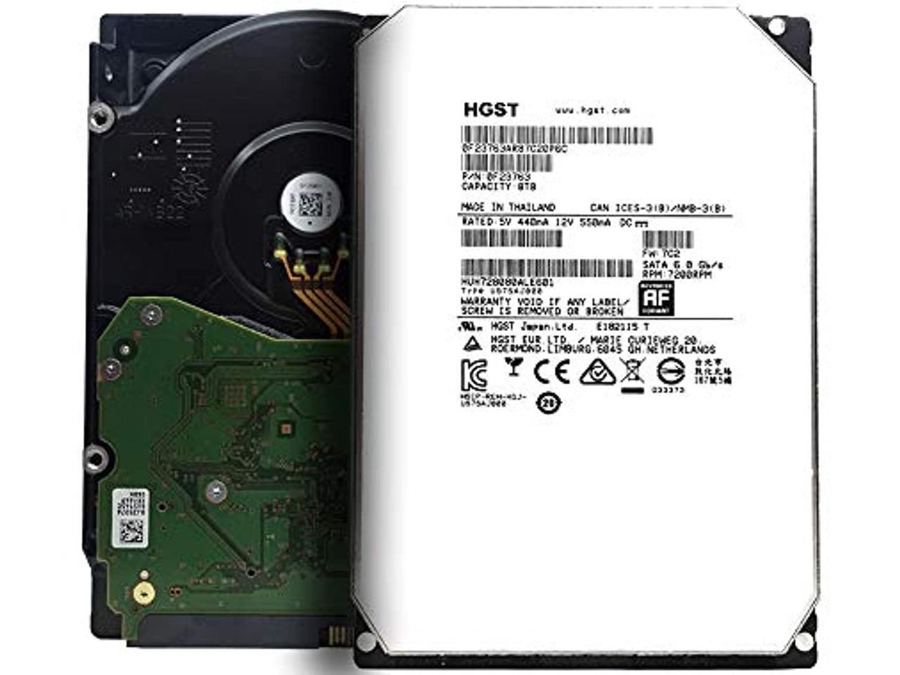 HGST Ultrastar He8 Helium (HUH728080ALE601) 8TB 7200RPM 128MB Cache SATA 6.0 Gb/s 3.5in Enterprise Hard Drive - 5 Year Warranty (Renewed) - Newegg.com