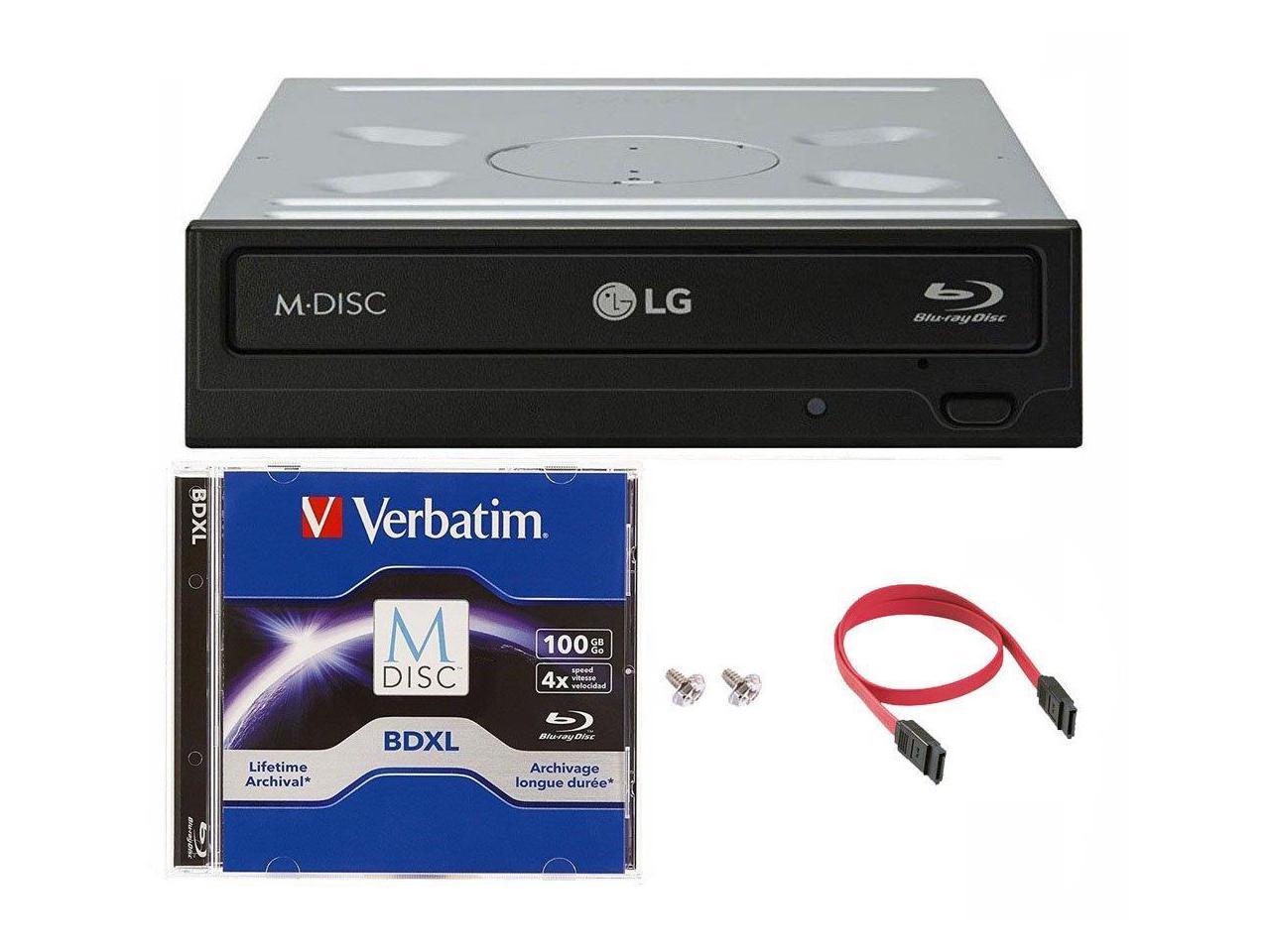 Satisfacer fuego Degenerar LG WH16NS40 16X Blu-ray BDXL DVD CD Internal Burner Drive Bundle with Free 100GB  M-DISC BDXL + SATA Cable + Mounting Screws - Newegg.com
