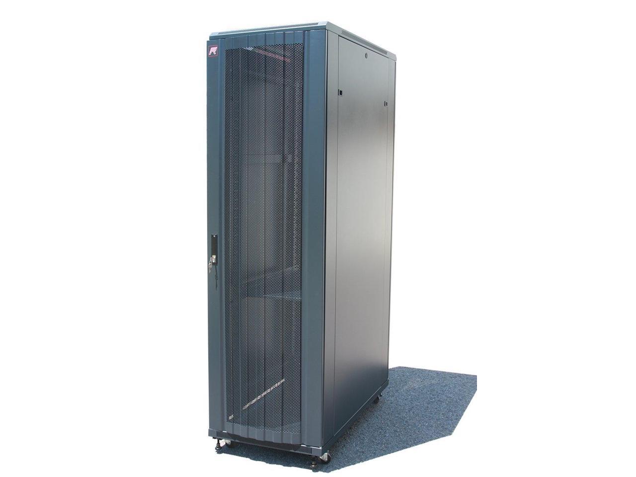 Sysracks 42U 39" Deep Mesh Doors IT Network Free Standing Server Rack
