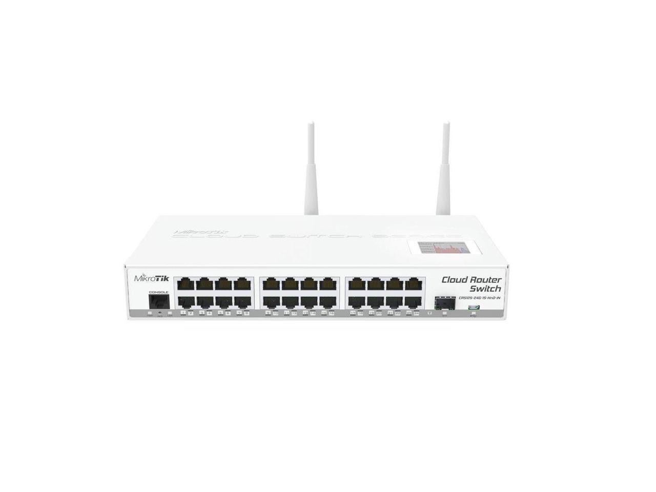 Mikrotik CRS12524G1S2HnDIN, Cloud Router Gigabit Switch, Fully