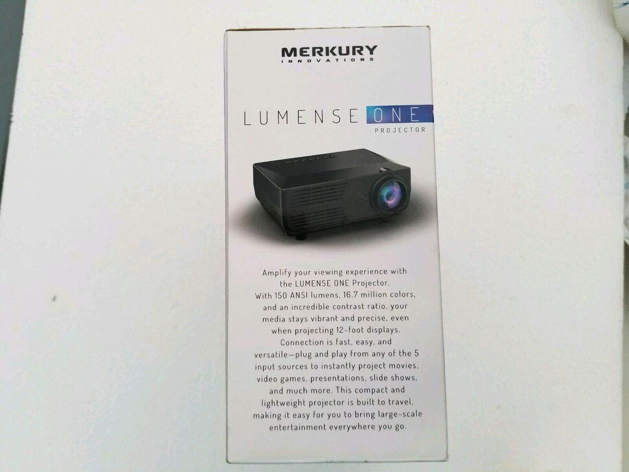 Merkury Innovations Lumense One Projector Mi-prj01-101 Home Video