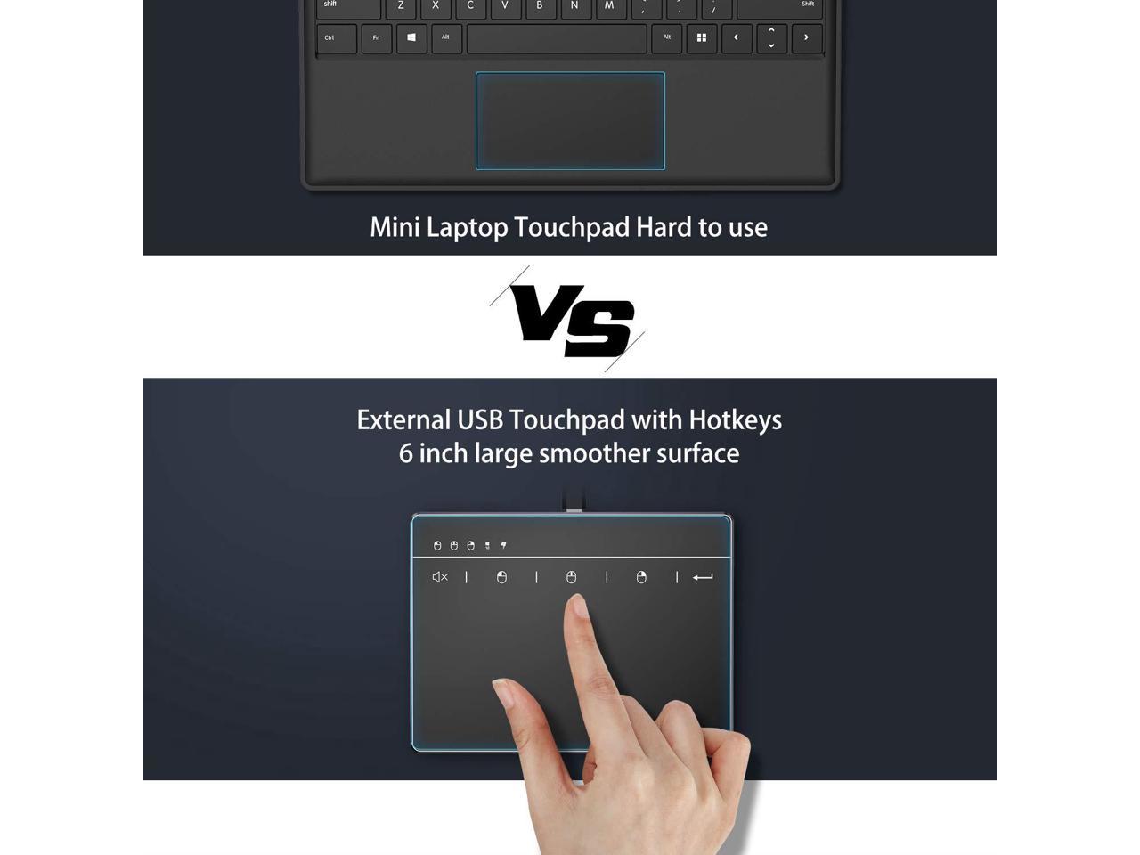 Seenda Touchpad Trackpad, External USB High Precision Trackpad with ...