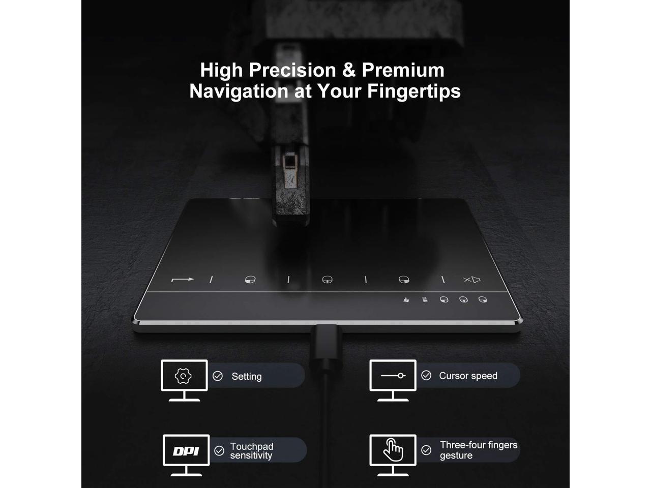 Seenda Touchpad Trackpad, External USB High Precision Trackpad with