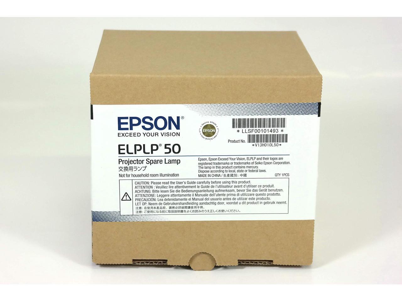 V13H010L50 Replacement Lamp in Housing for Epson Projectors Amazing Lamps ELPLP50 