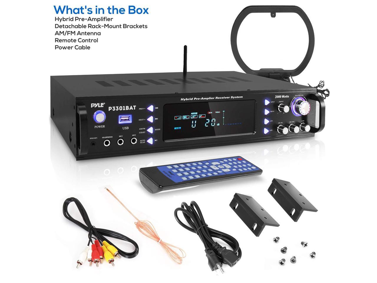 Wireless Bluetooth Home Stereo Amplifier Hybrid MultiChannel 3000