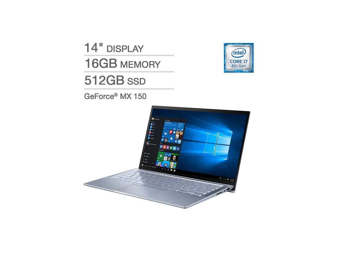 Asus Zenbook 14 Ux431fn Ih74 Ultra Thin And Light 14 Inch Fhd Laptop Intel Core I7 8565u 16 Gb Ram 512 Gb Pcie Ssd Geforce Mx150 Windows 10 Silver Blue Newegg Com - roblox personalised laptop case cover tablet ultrabook