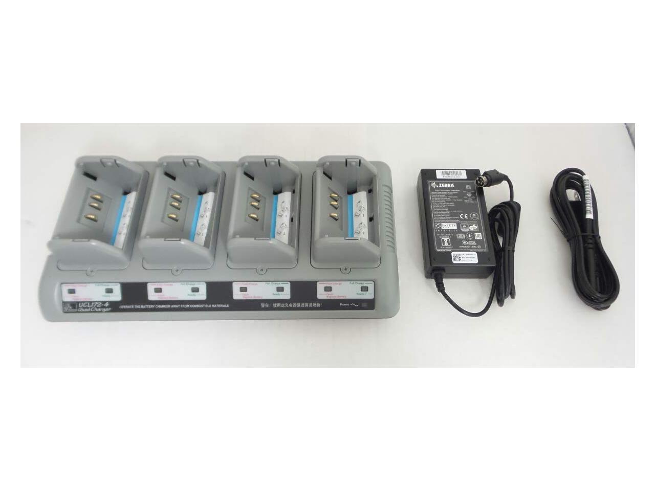 Refurbished Zebra Ucl172 4 Quad 4 Slot Battery Charger For Qln420 Qln320 Qln220 Zq510 1810