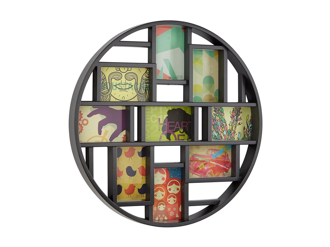 Umbra Luna Large 4x6 Picture Frame Collage and Wall Décor, 21.9 x 21.9