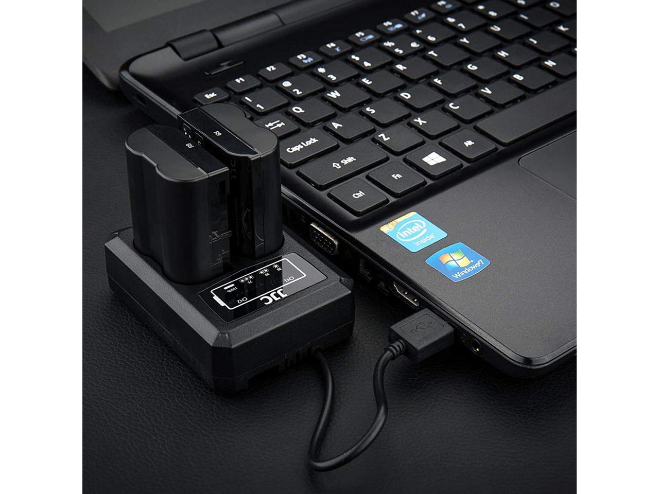 JJC ENEL15 Battery Charger USB Dual Slot for Nikon Z6 Z7 D850 D780