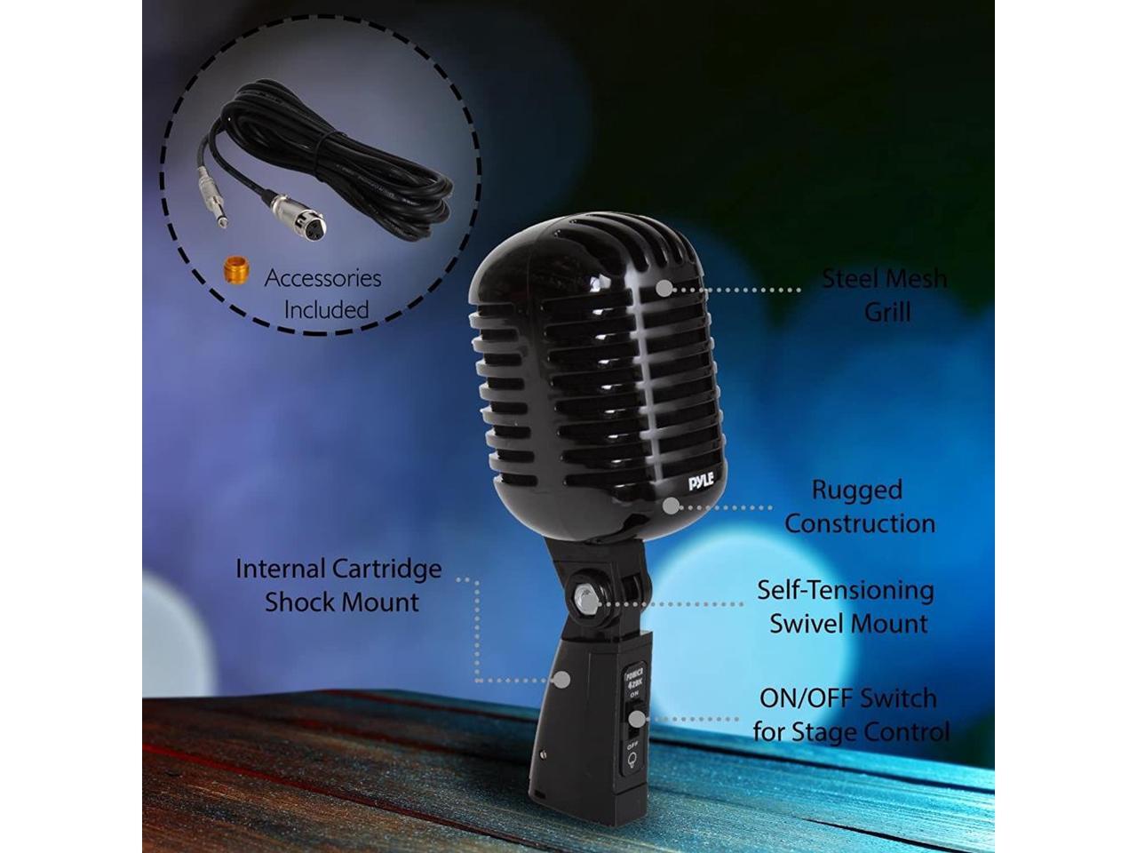 Classic Retro Dynamic Vocal Microphone Old Vintage Style