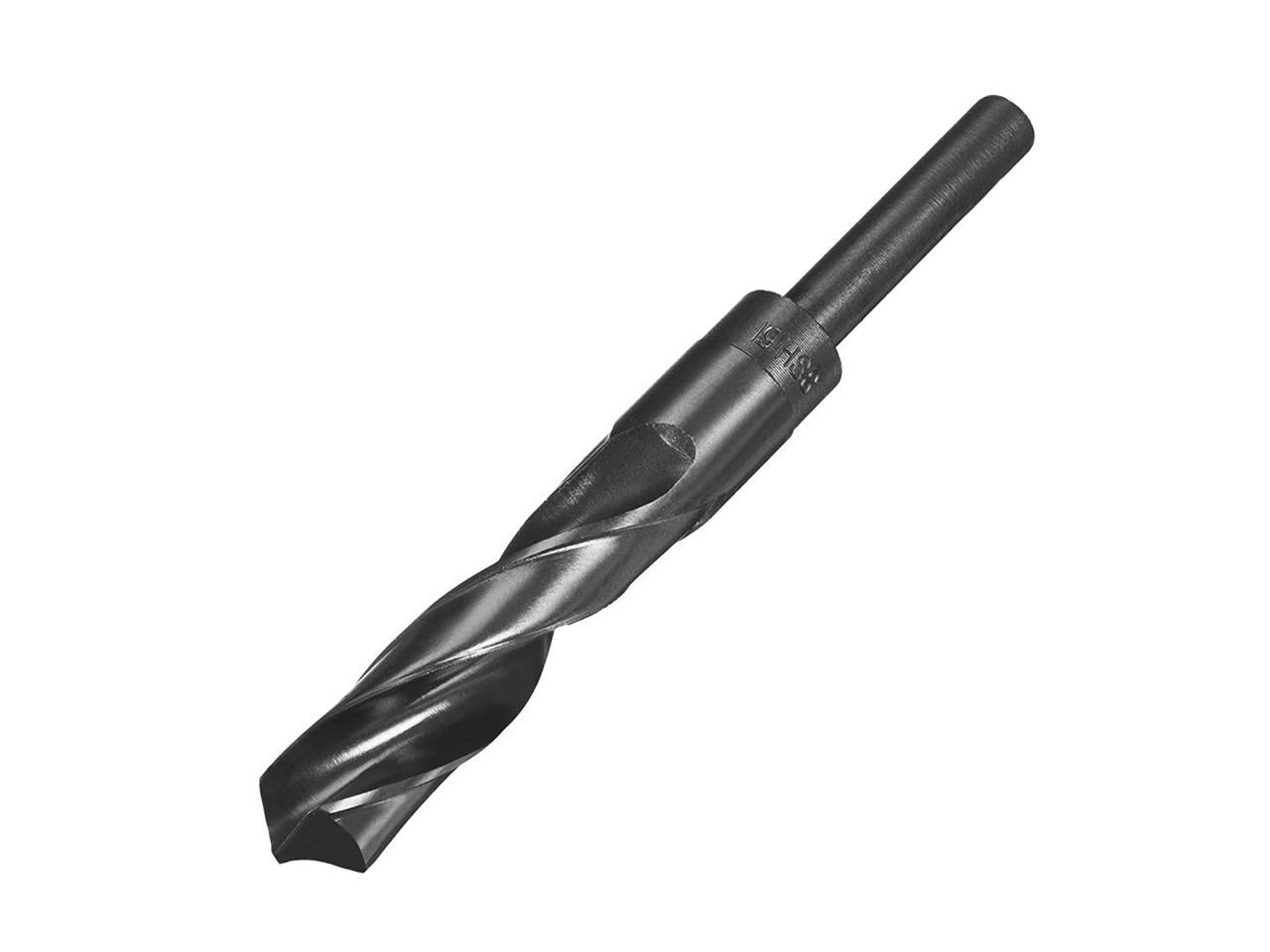 uxcell Reduced Shank Drill Bit 19mm High Speed Steel HSS 9341 Black ...