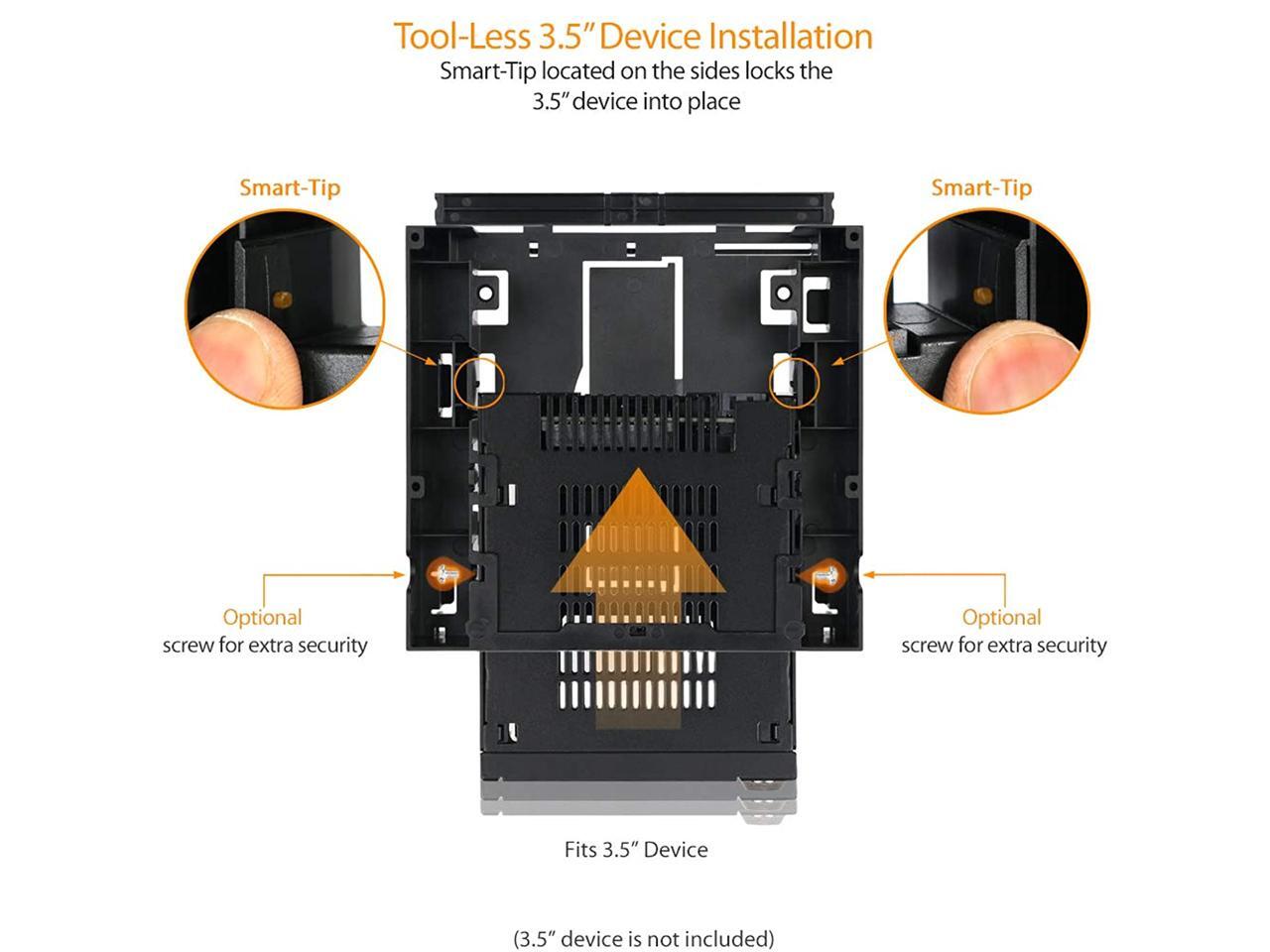ICY DOCK 5.25” Ext. Bay to 3.5” HDD/Device Bay + Ultra Slim ODD Bay
