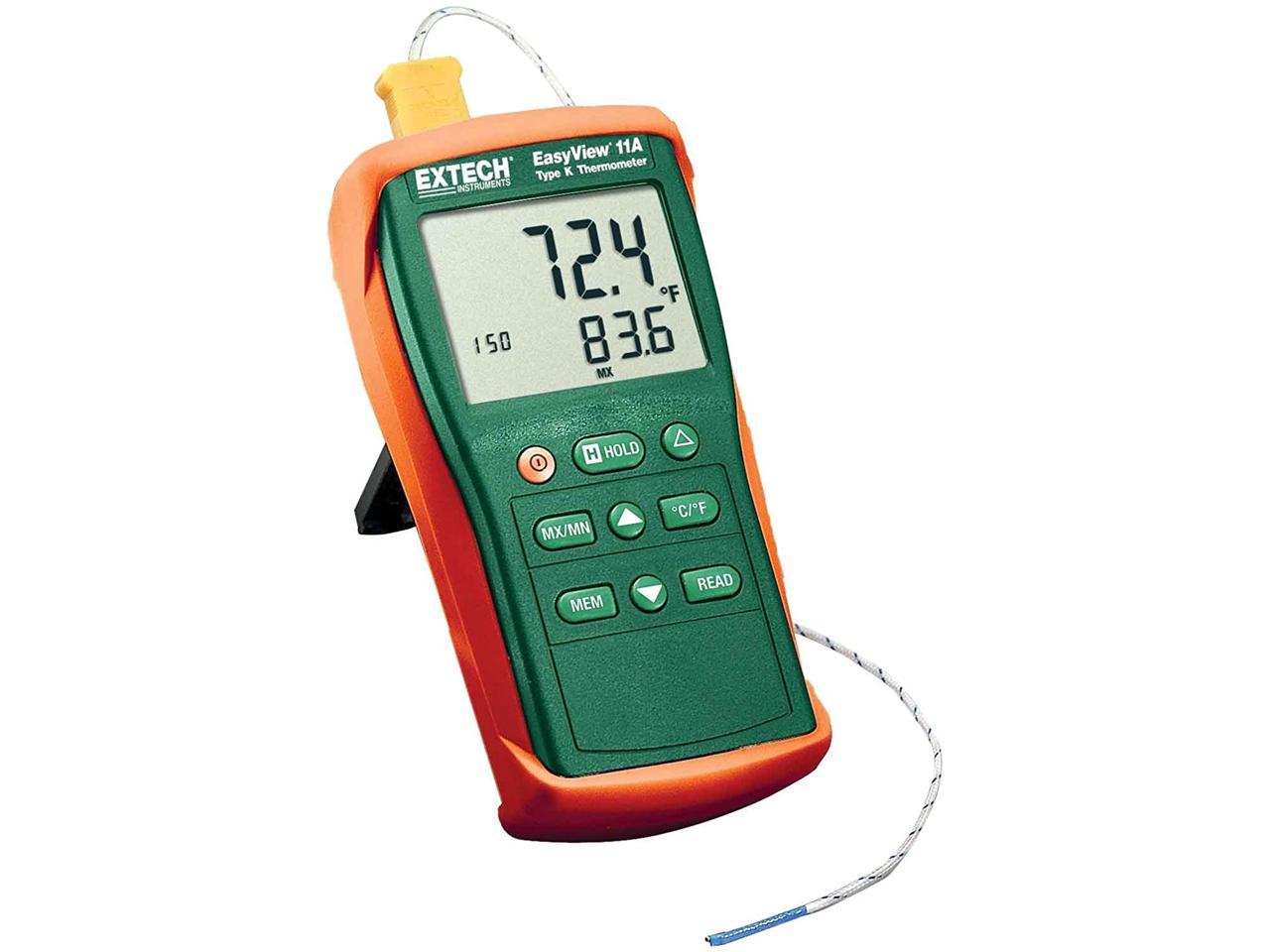 Extech EA11A Easy View Type K Single Input Thermometer - Newegg.com