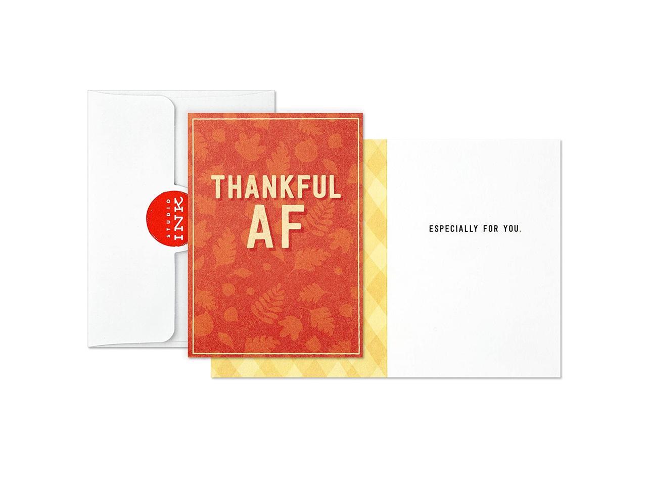Hallmark Studio Ink Thanksgiving or Friendsgiving Card Assortment 6 Cards with Envelopes 