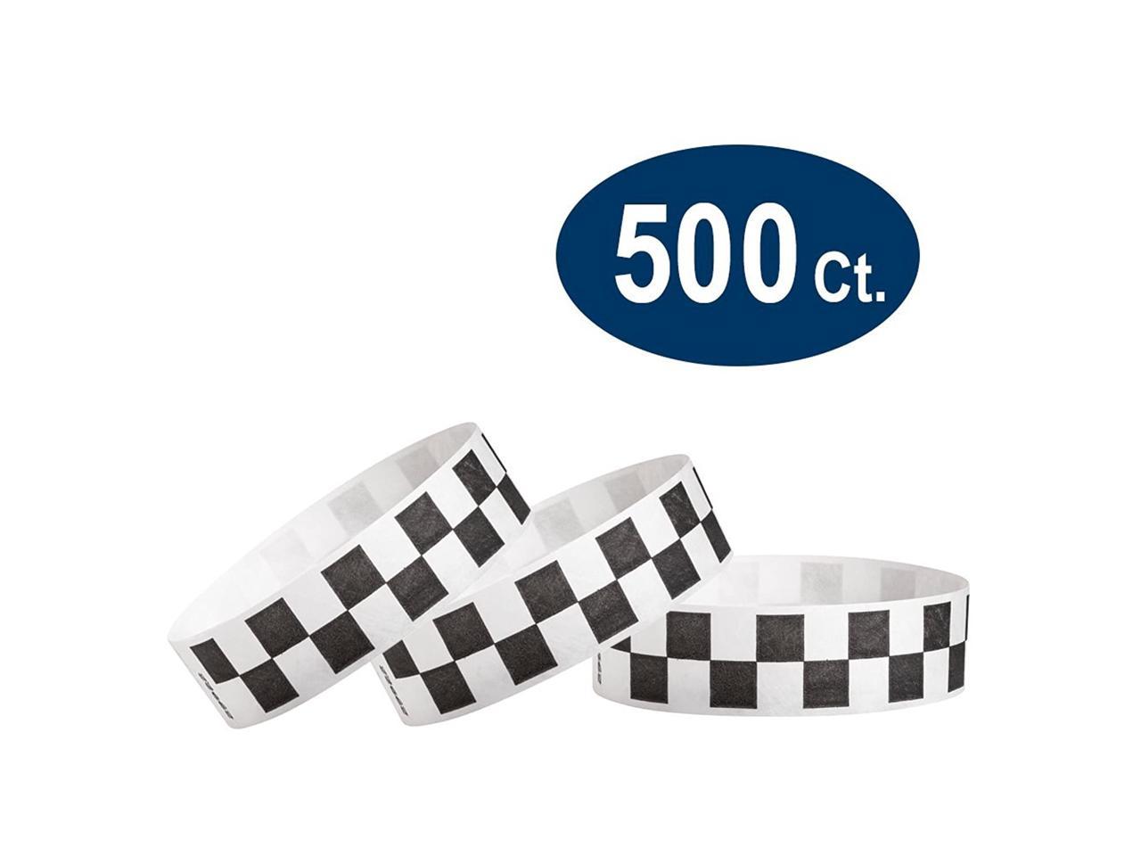 WristCo Star Stream USA 3/4 Tyvek Wristbands 500 Pack Paper Wristbands for Events 