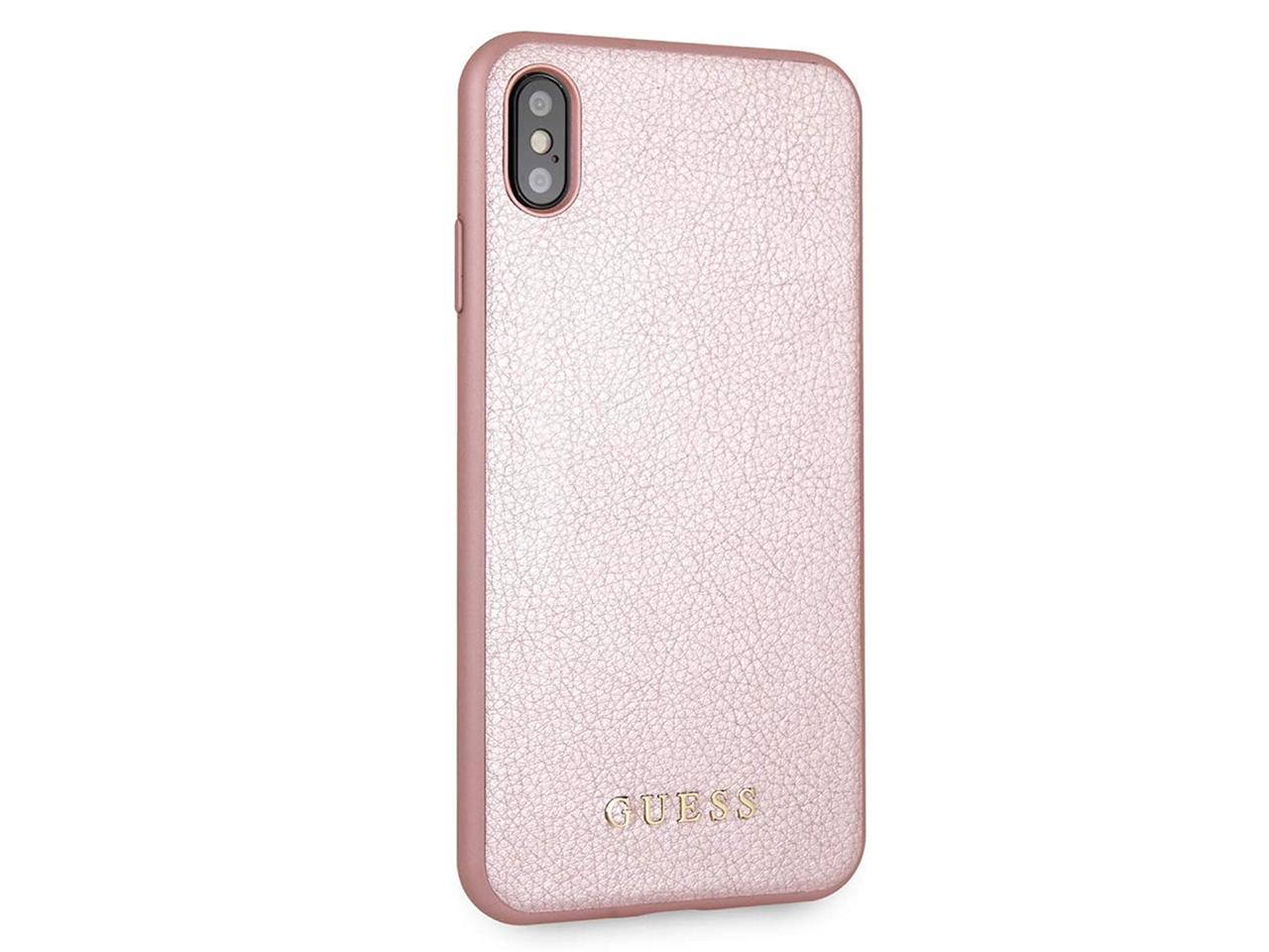 Guess iPhone Xs Max Case - by Mobile PU Leather Gold Cell Phone Case Accessible Ports | Officially Licensed. - Newegg.com