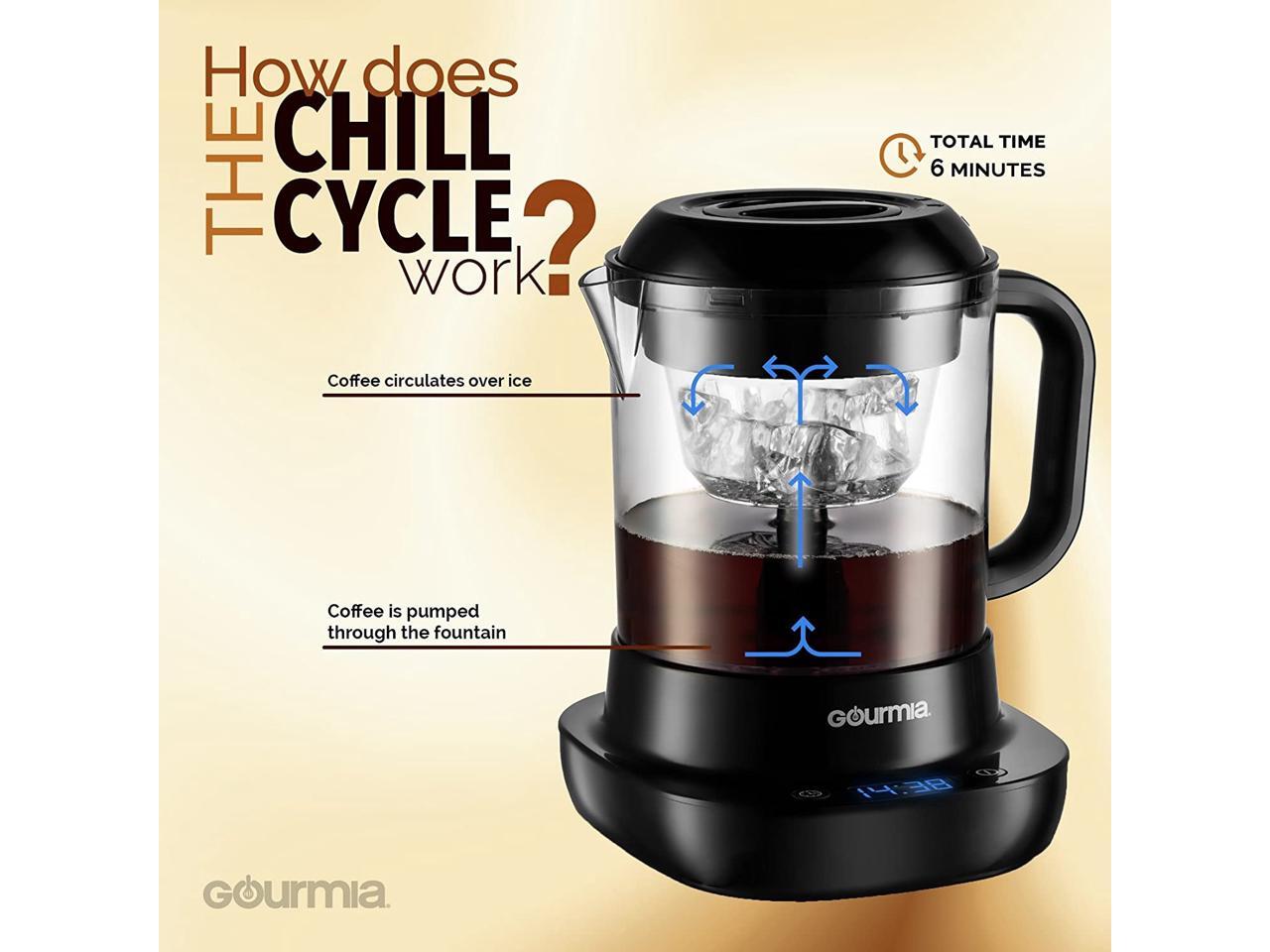 Gourmia GCM6850 New & Improved Automatic Cold Brew Coffee Maker 4
