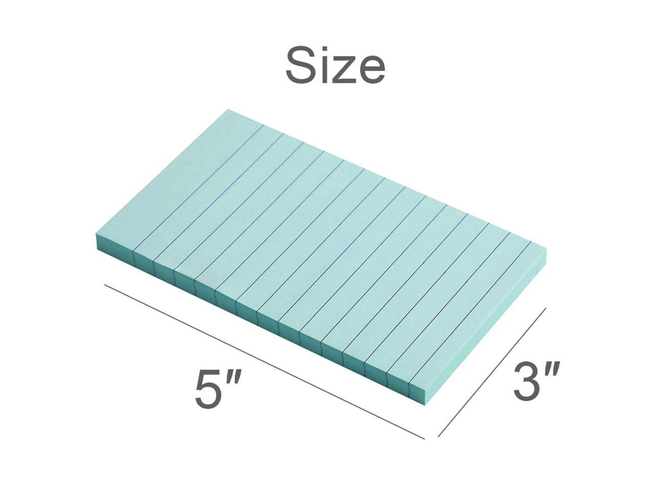 Lined Sticky Notes 3X5 in Pastel Ruled Post Stickies It Super Sticking Power Memo Pads Its