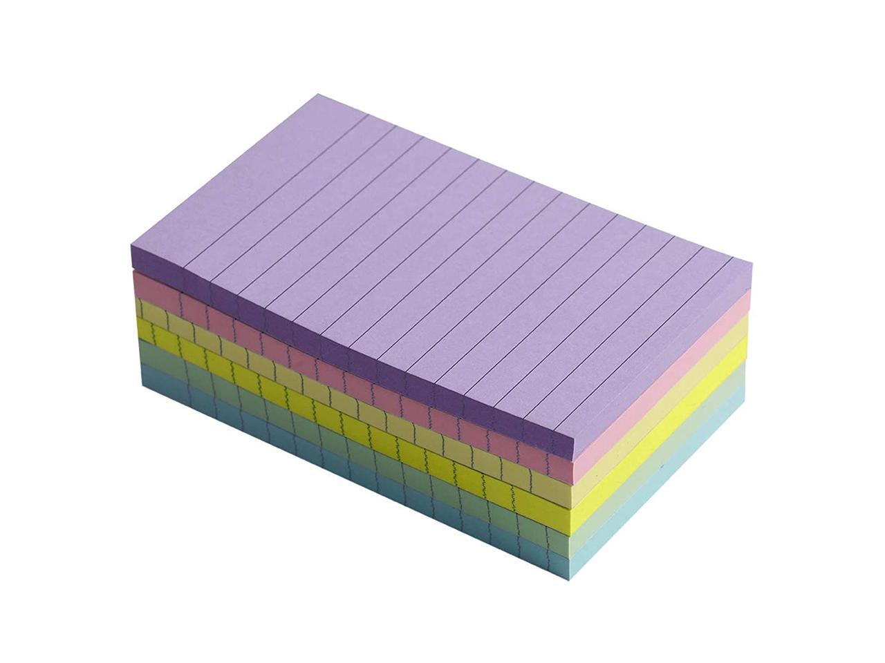 Lined Sticky Notes 3X5 in Pastel Ruled Post Stickies It Super Sticking