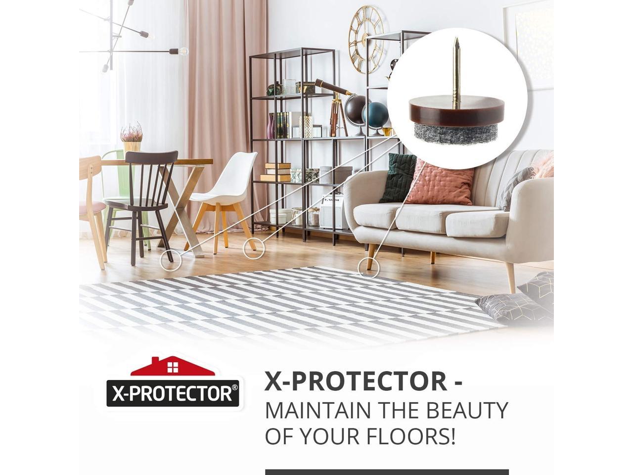 Nail On Felt Pads X-Protector 40 Furniture 4/5” Chair For Hardwood Floors Floo 