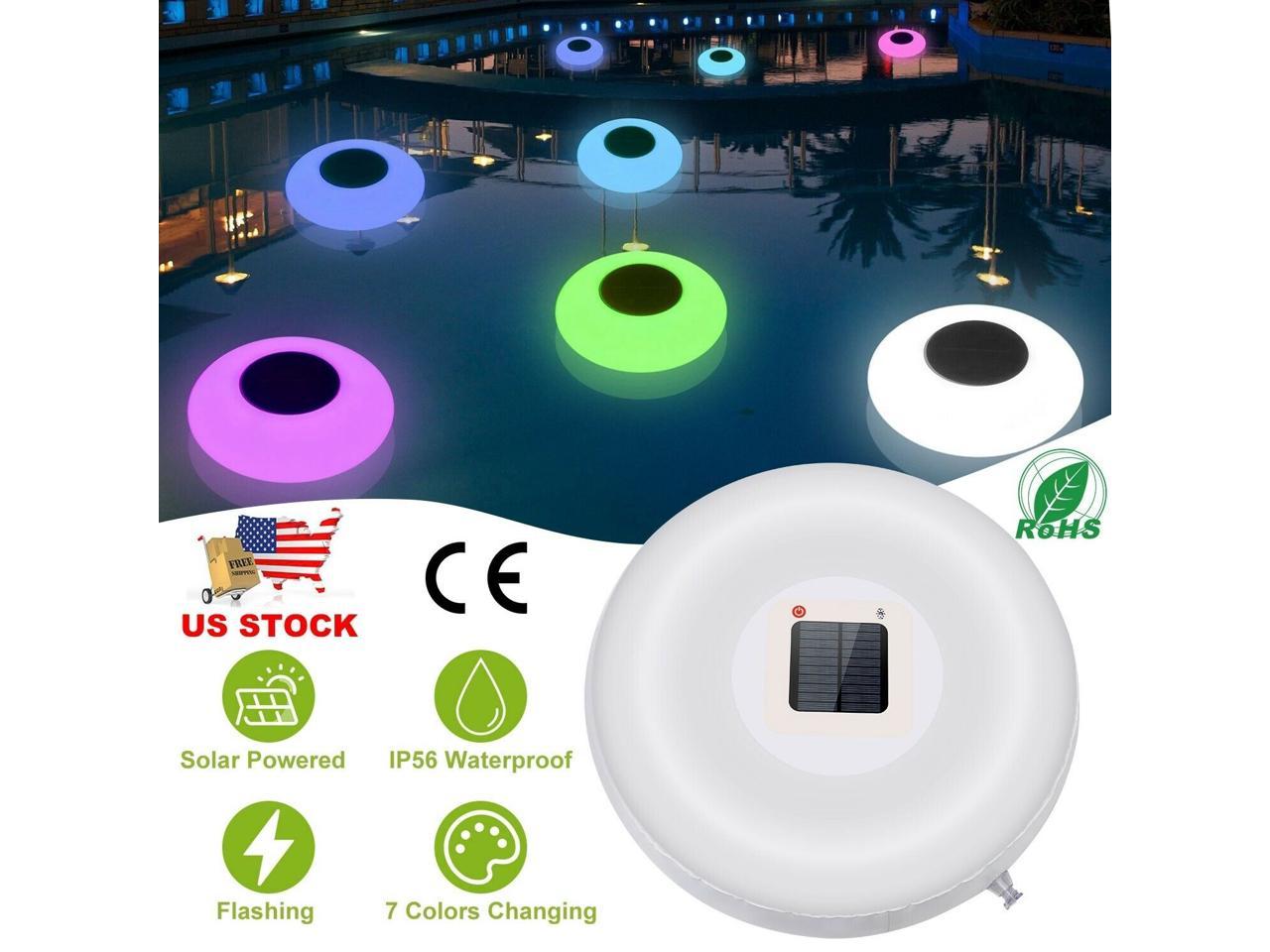 Outdoor Solar LED Floating Light Garden Pool Lamp Color Changing