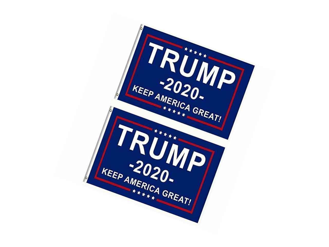 President Trump 2020 "Keep America Great" Blue 150D Nylon Poly 3x5 3'x5' Flag 